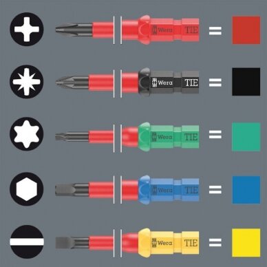 16 dalių atsuktuvų rinkinys elektrikams WERA KK VDE 16 2