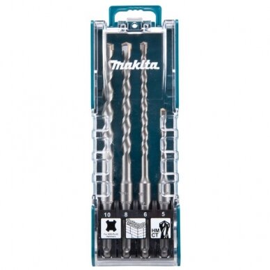 4 dalių grąžtų rinkinys MAKITA SDS-Plus D-74136