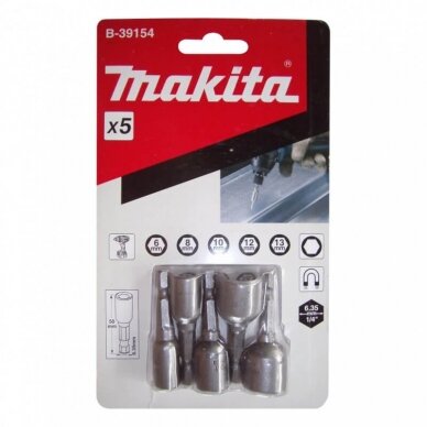 5 dalių magnetinių sukimo galvučių rinkinys MAKITA B-39154 1