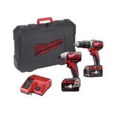 Akumuliatorinių įrankių komplektas Milwaukee M18 BPP2C-402C