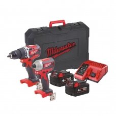 Akumuliatorinių įrankių komplektas Milwaukee M18 CBLPP2A-402C