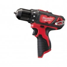 Akumuliatorinis gręžtuvas Milwaukee M12 BDD-0C su lagaminu