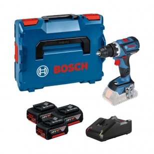 Akumuliatorinis suktuvas-gręžtuvas BOSCH GSR 18V-60 C LB  3x5,0Ah