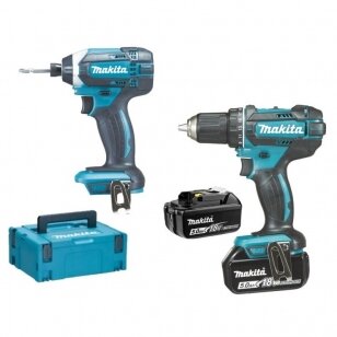 Akumuliatorinių įrankių rinkinys MAKITA DLX2127TJ