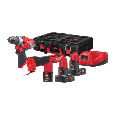 Akumuliatorinių įrankių komplektas Milwaukee M12 FPP2AX-423X