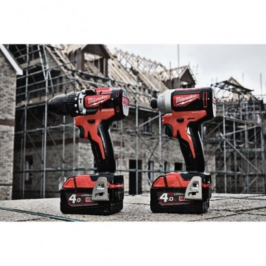 Akumuliatorinių įrankių komplektas Milwaukee M18 CBLPP2A-402C 4