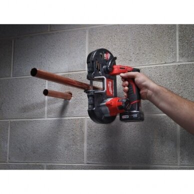 Akumuliatorinis juostinis pjūklas MILWAUKEE M12 BS-0 3