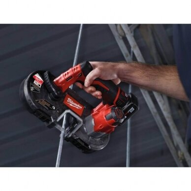 Akumuliatorinis juostinis pjūklas MILWAUKEE M12 BS-0 5