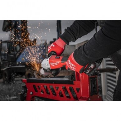 Akumuliatorinis kampinis šlifuoklis Milwaukee M18 BLSAG125X-0 7