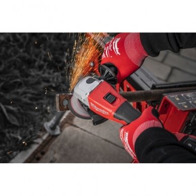 Akumuliatorinis kampinis šlifuoklis Milwaukee M18 BLSAG125X-0 8