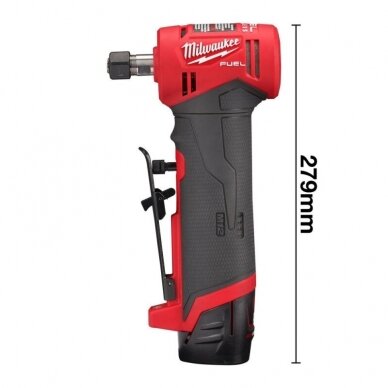 Akumuliatorinis kampinis tiesinis šlifuoklis MILWAUKEE M12 FDGA-422B 2