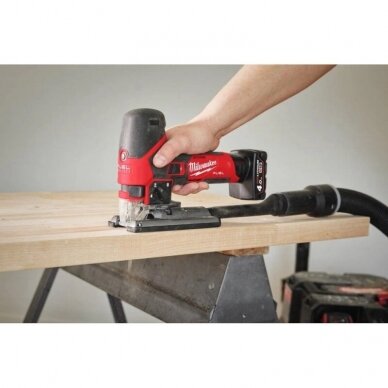 Akumuliatorinis siaurapjūklis Milwaukee M12 FJS-0 11