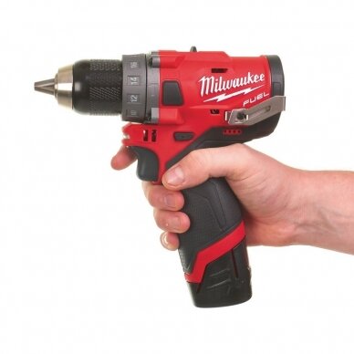 Akumuliatorinis smūginis gręžtuvas Milwaukee M12 FPD-0 3