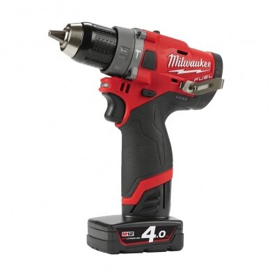 Akumuliatorinis smūginis gręžtuvas Milwaukee M12 FPD-402X 1