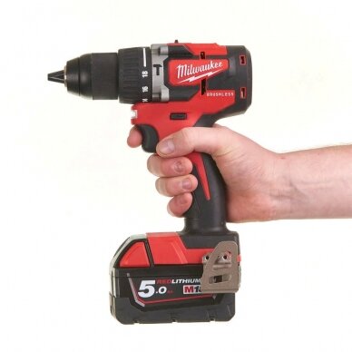 Akumuliatorinis smūginis gręžtuvas Milwaukee M18 CBLPD-502C