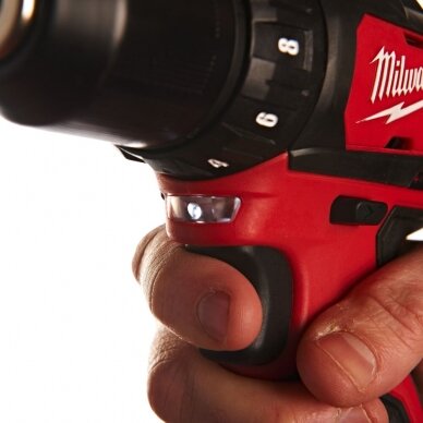 Akumuliatorinis gręžtuvas Milwaukee M12 BDD-0C su lagaminu 3