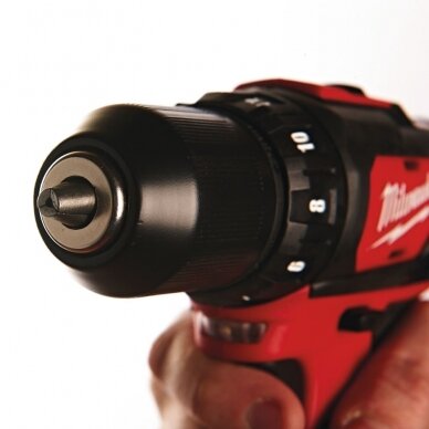 Akumuliatorinis gręžtuvas Milwaukee M12 BDD-0C su lagaminu 5