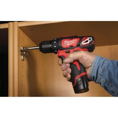 Akumuliatorinis gręžtuvas Milwaukee M12 BDD-202C 7