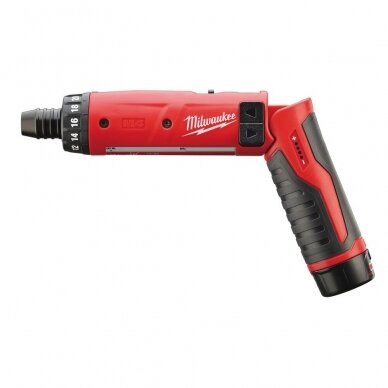 Akumuliatorinis gręžtuvas-suktuvas Milwaukee M4 D-202B 1