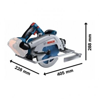 Akumuliatorinis diskinis pjūklas BOSCH Biturbo GKS 18V-68 GC LB Solo 1