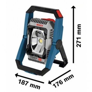 Akumuliatorinis LED prožektorius BOSCH GLI 18V-2200 C Solo 1