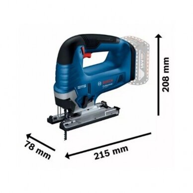 Akumuliatorinis siaurapjūklis BOSCH GST 18V-125 B CT Solo 1