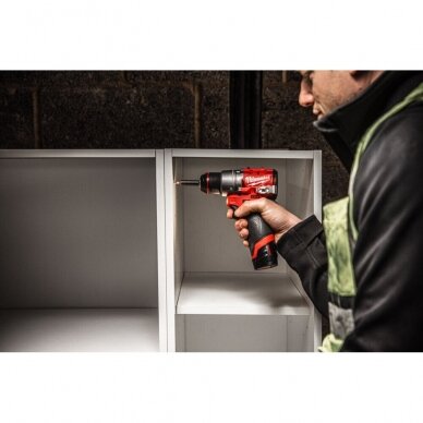 Akumuliatorinis smūginis gręžtuvas Milwaukee M12 FPD2-202X 5