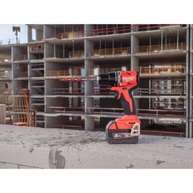 Akumuliatorinis smūginis gręžtuvas Milwaukee M18 BLPDRC-502C 2