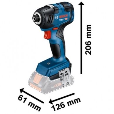 Akumuliatorinis smūginis suktuvas BOSCH GDR 18V-200 CT Solo 1