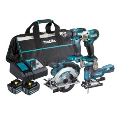 Akumuliatorinių įrankių komplektas MAKITA DLX4163TX1