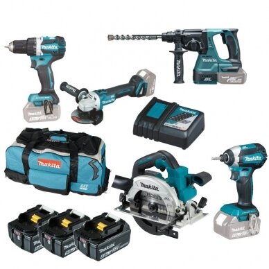 Akumuliatorinių įrankių rinkinys MAKITA DLX005 1