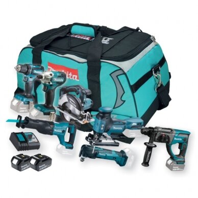 Akumuliatorinių įrankių rinkinys MAKITA DLX7021TX1