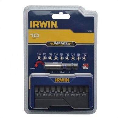 Antgalių rinkinys „IRWIN" TX 10 vnt.