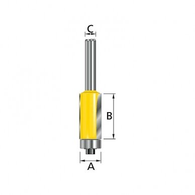 Cilindrinė medžio freza MAKITA S16 D12,7mm 1