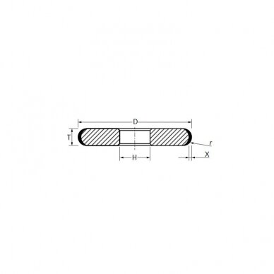 Deimantinis diskas PFERD SA D 1FF1/X 125-5-20 D126 GA NB 1