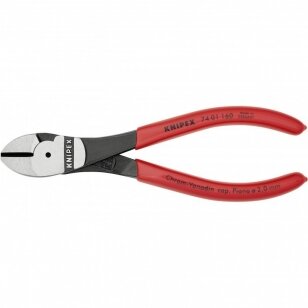 Didelės svertinės jėgos kirpimo replės KNIPEX 7401 160 mm