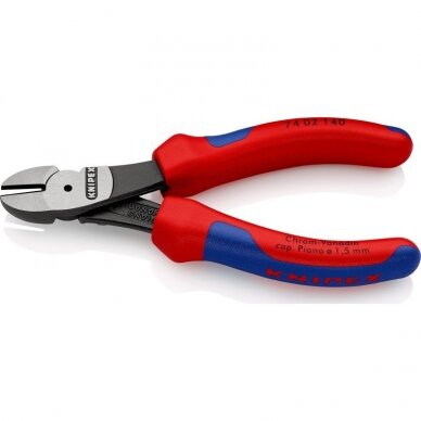 Didelės svertinės jėgos kirpimo replės KNIPEX 7402 140 mm