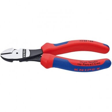 Didelės svertinės jėgos kirpimo replės KNIPEX 7402 160 mm