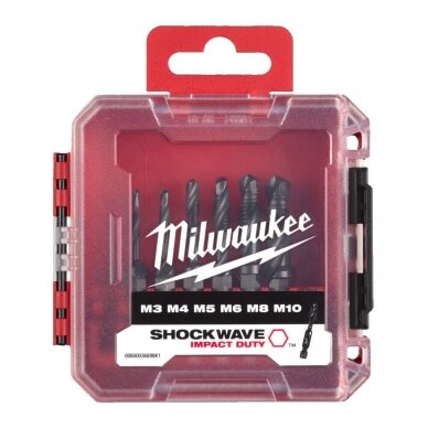 Gražtų su sriegikliu metalui rinkinys Milwaukee HSS-G 1