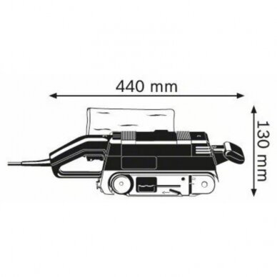 Juostinis šlifuoklis BOSCH GBS 75 AE 1