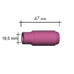 Keramikinė tūta MOST SRT-17/26/18, 19.5x47, nr. 12