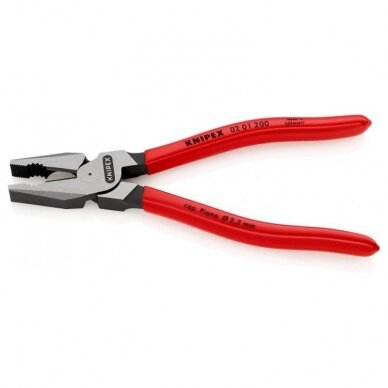 Kombinuotos didelės svertinės jėgos replės KNIPEX 0201 200 mm 2