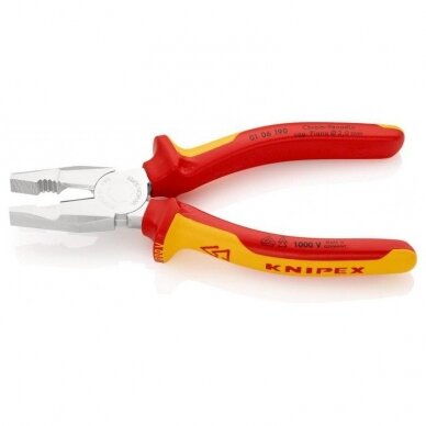 Kombinuotos elektrikų replės KNIPEX 0106 190 mm 1