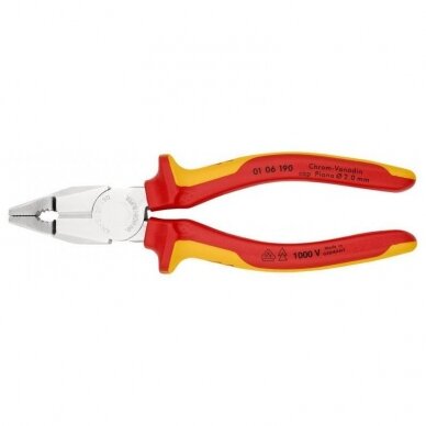 Kombinuotos elektrikų replės KNIPEX 0106 190 mm