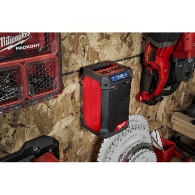 Radijas - įkroviklis Milwaukee M12 RCDAB+-0 6