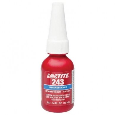 Sriegių fiksatorius vidutinio tvirtumo LOCTITE 243 10ml